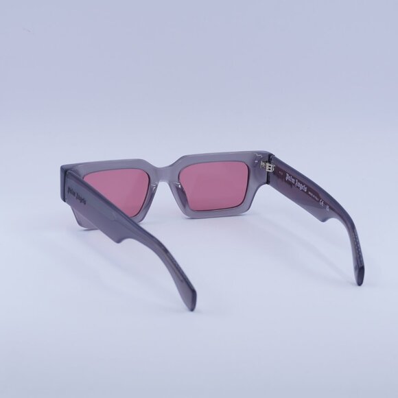 Palm Angels PERI086 HYDE 0921 Sunglasses Grey Rectangle Frame, Cameo Lenses - Picture 7 of 11